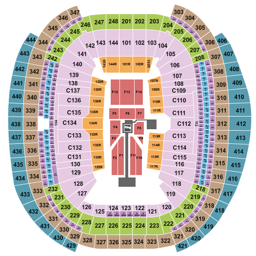 Allegiant Stadium WrestleMania Seating Chart